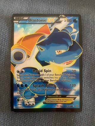 Carta Pokémon Blastoise EX 155/160