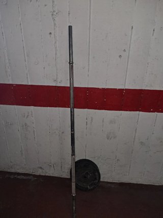 Barra de pesas con discos
