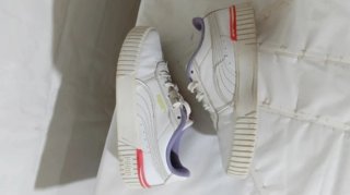 Sneakers Puma bambina bianche