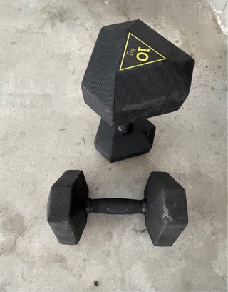 Mancuernas hexagonales 10 kg (par)