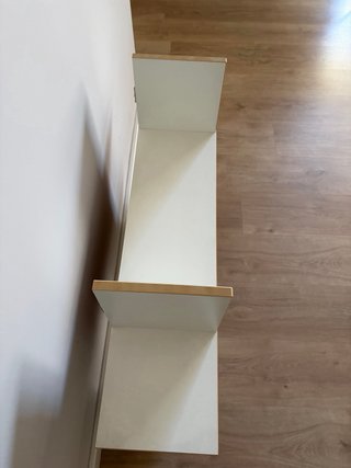 Estantería moderna madera y beige