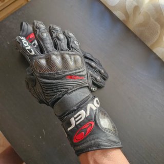 Guantes Moto Clover RS4 Talla M Carbono