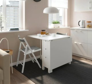 Mesa abatible Norden blanca Ikea