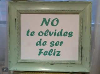 Cuadro Lamina Frase Marco Shabby Chic Vintage