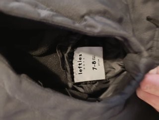 Chaqueta niño negra 7-8 años