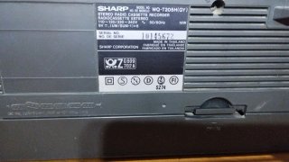 Radio Cassette Doble Sharp WO-T205