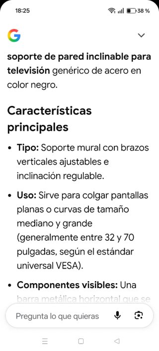 Soporte Pared TV Vertical Negro