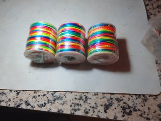 Rollo Cola Ratón 50m 1.5mm Arcoíris