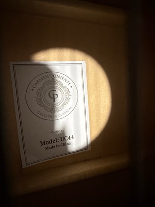 Guitarra española con accesorios