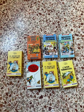 Lote VHS Tintin y Mortadelo