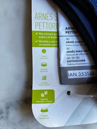 Arnés acolchado perro Zoofari (Talla M) – Nuevo