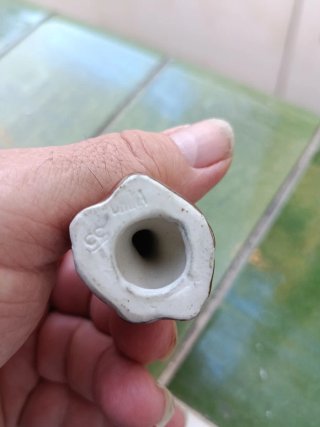 Pequeña Figura vintage de pájaro de cerámica