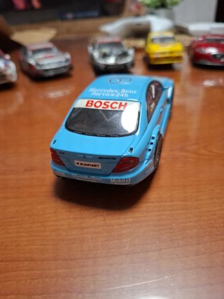Coche Slot Mercedes CLK DTM Azul Vodafone