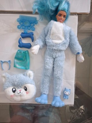 Lote 4 Muñecas Barbie cutie reveal + Accesorios