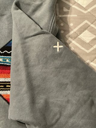 Sudadera Blue Banana con parche