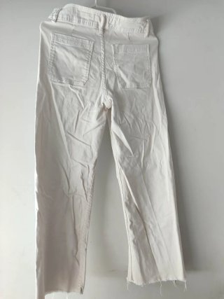 Pantalón vaquero niña blanco