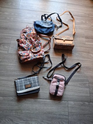Set di 5 borse