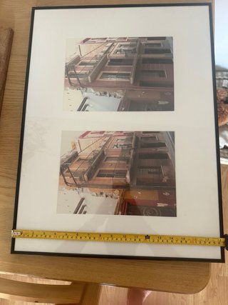 8 Marcos de Cuadros Madera y Cristal