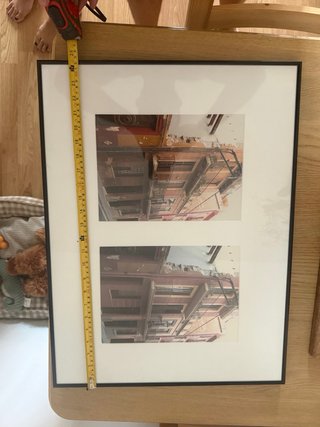 8 Marcos de Cuadros Madera y Cristal
