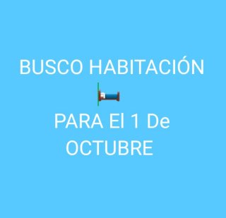 Habitacion para el 1 de octubre