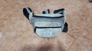 Riñonera de cáñamo estilo vintage