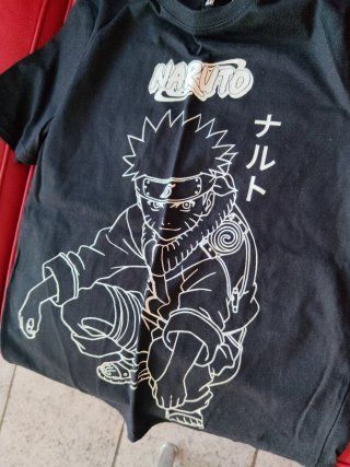 Camiseta Naruto H&M Talla 8-10 Años
