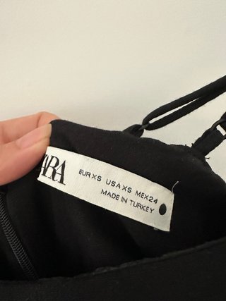 Mono Zara Negro Talla S