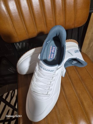 Scarpe Skechers Uomo Bianco Blu