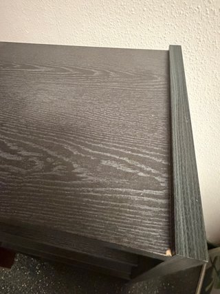Estantería 3 baldas madera negra moderna