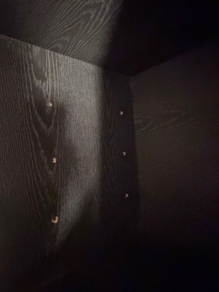 Estantería 3 baldas madera negra moderna