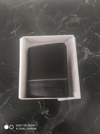 Portafoglio Vogue Italia in pelle nera