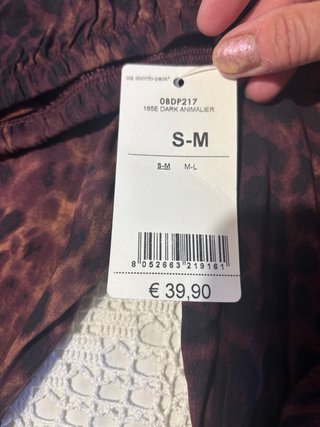 Pantalón ancho estampado leopardo Calzedonia