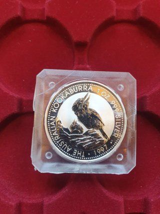 Moneda Kookaburra 1997 Plata 1 oz