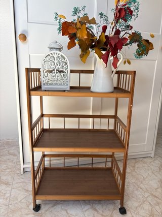 Carrito Organizador Bambú 3 Niveles