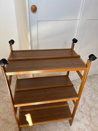Carrito Organizador Bambú 3 Niveles