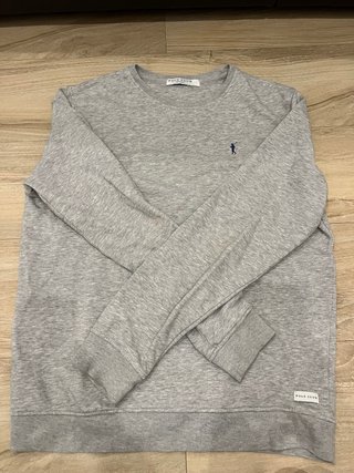 Sudadera Polo Club gris manga larga