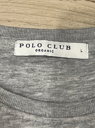 Sudadera Polo Club gris manga larga