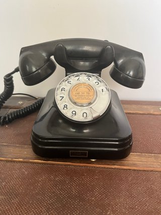 Teléfono Antiguo Standard Eléctrica Negro