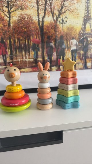 Juego de apilar de madera