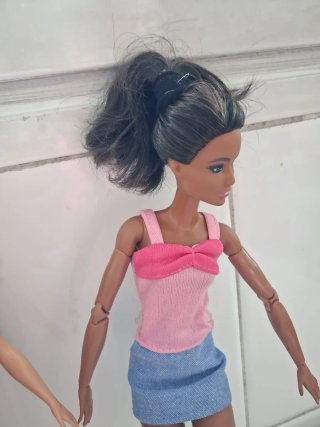 Lote 6 Barbies con soporte