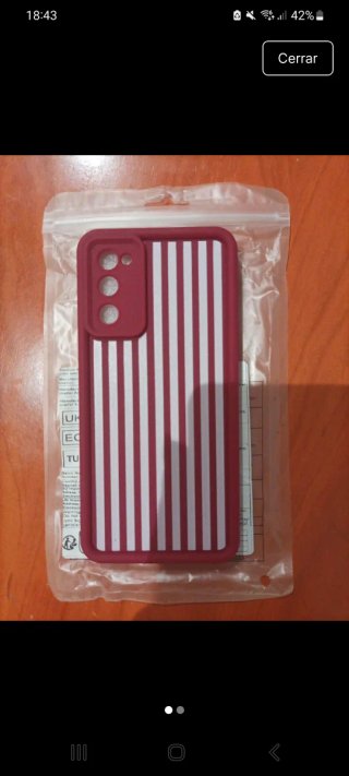 Funda Samsung Galaxy S20 FE Rayas Rojas