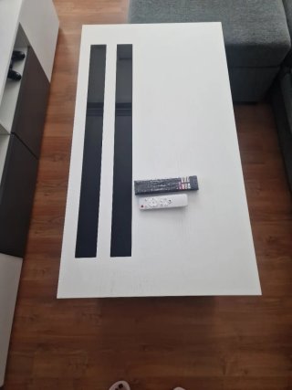 Mesa de centro elevable moderna madera y cristal