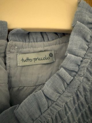 Vestido niña azul con encaje 6 años