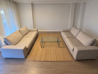 Dos sofás de 3 plazas Ikea Kivik gris