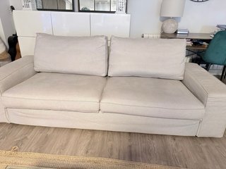 Dos sofás de 3 plazas Ikea Kivik gris