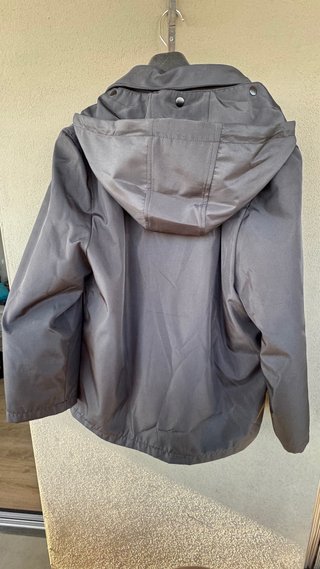 Parka Chaquetón Abrigo Azul Oscuro/Negro