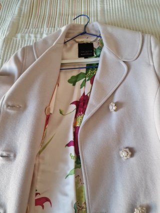 Abrigo Ted Baker Lana Beige Talla M
