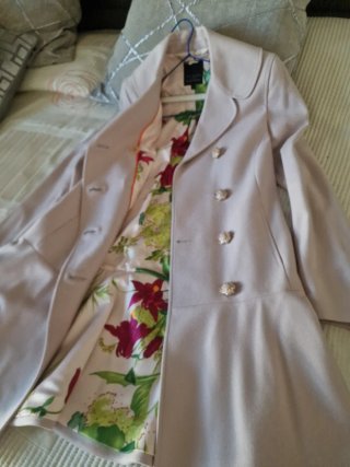 Abrigo Ted Baker Lana Beige Talla M