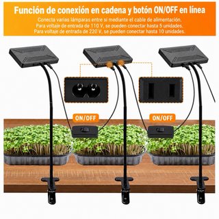 Lámpara LED FECiDA 200W Clip para Plantas