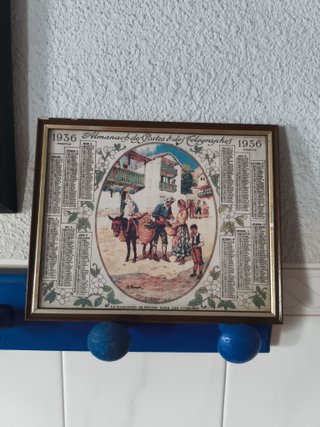 Cuadro 1936 Almanach des Postes & des Télégraphes
